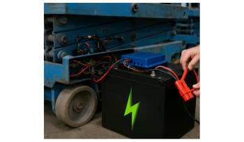 Galen Equipment lithium-ion battery conversion services for forklifts and aerial lifts