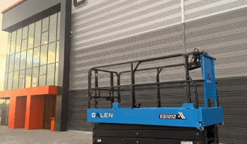 ES1012 Launch: Balanced Scissor Design, Single-Cylinder Technology & European Control Systems Galen ES1012 electric scissor lift launch with balanced structure and single-cylinder scissor design